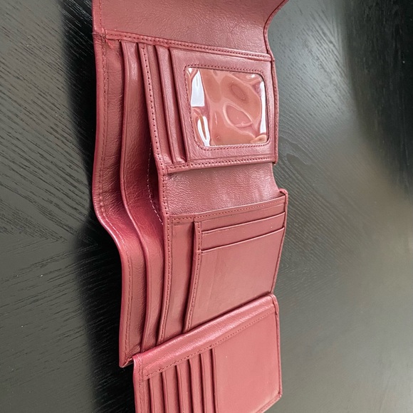 Burgundy Leather Wallet - Picture 3 of 5